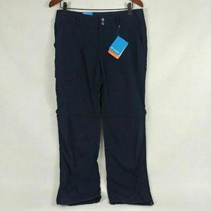 Columbia Convertible Zip-Off Pants Navy 10 Short